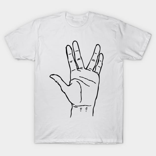 Live Long and Prosper T-Shirt by richardsimpsonart